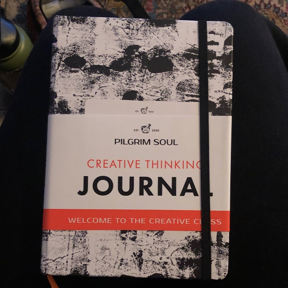 Creative Thinking Journal with Red Accent